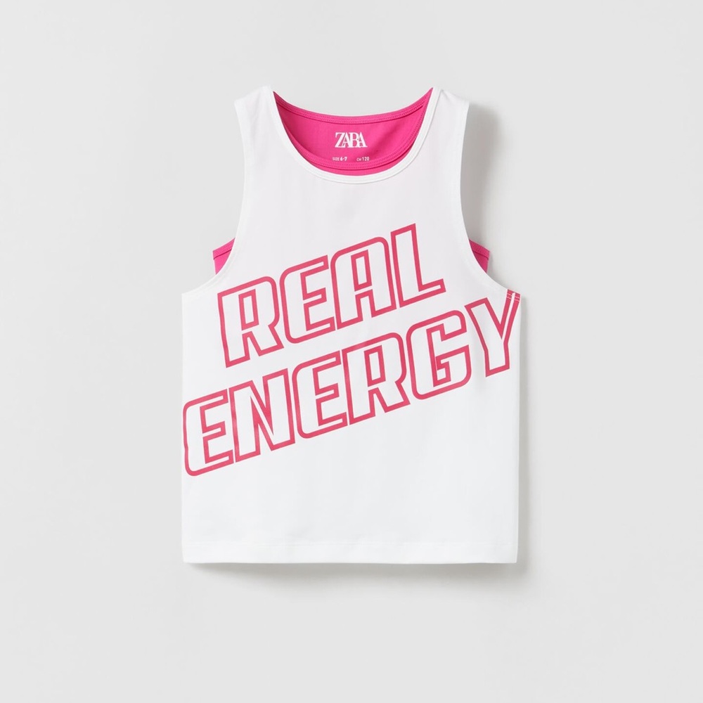 ZARA - GIRL’S HOT PINK TANK & LEGGINGS SET - SIZE 8-9